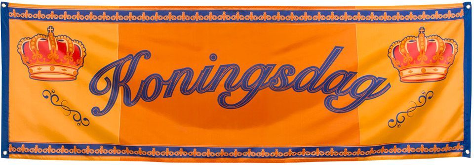 Koningsdag banner oranje