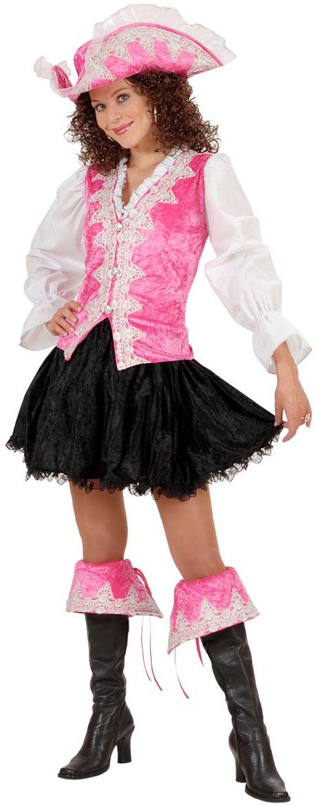 Koninklijk Dames Piratenpak Roze