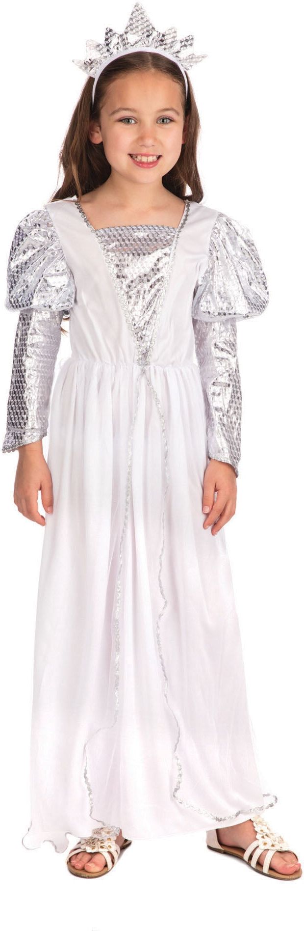 Koninklijke Witte Prinses Jurk Meisjes