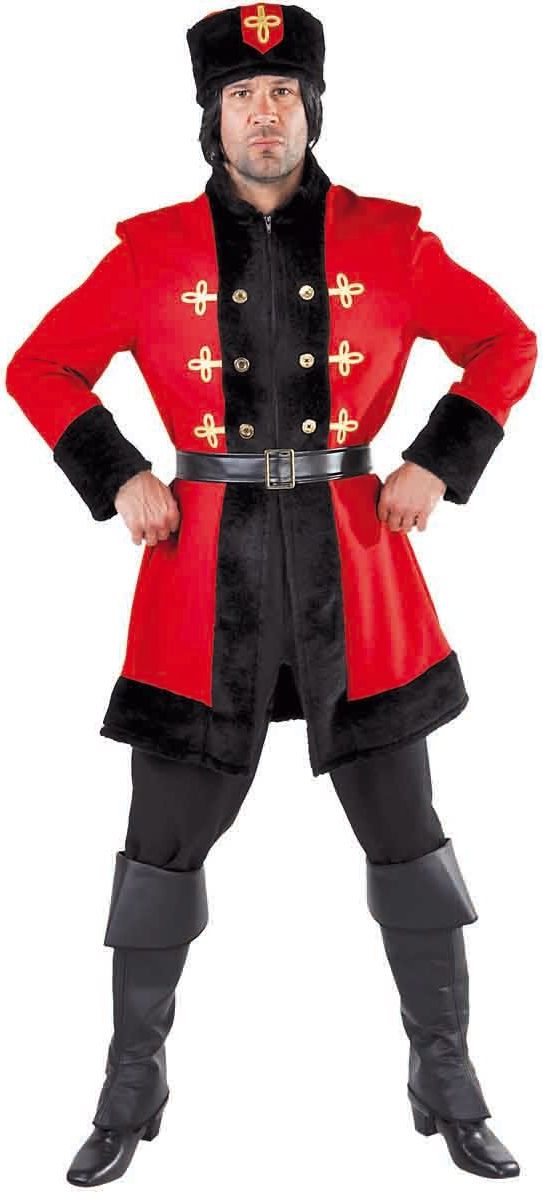 Kozak Rusland Kostuum Heren Rood