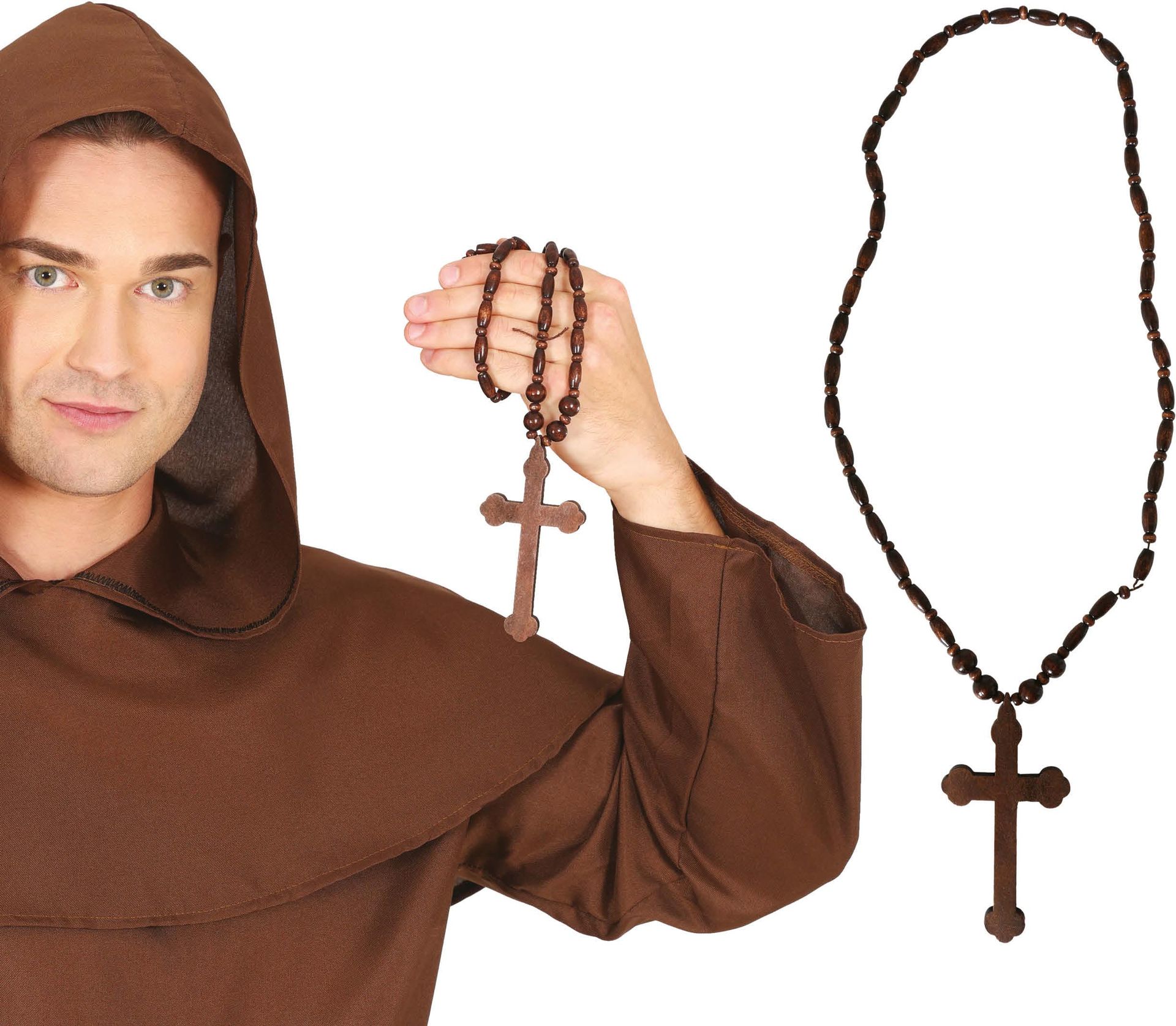 Kruis Ketting Klooster Bruin