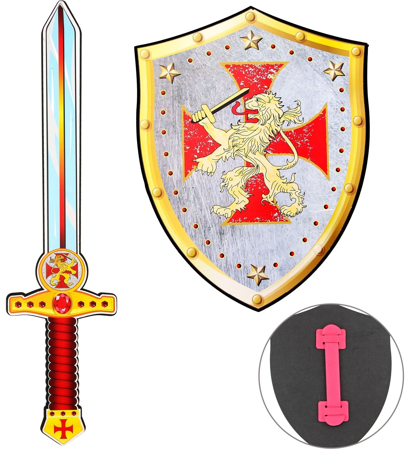 Kruisvaarder foam zwaard en schild