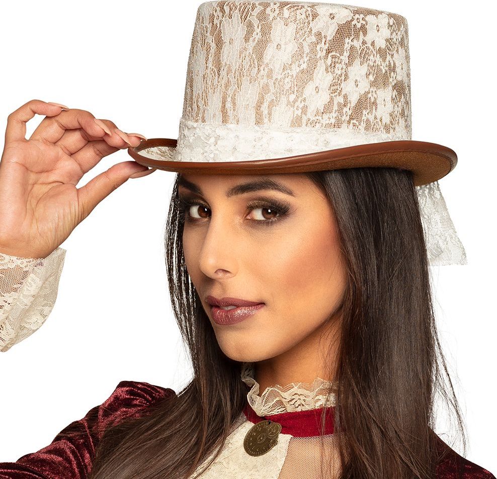 Lacepunk Kanten Hoed