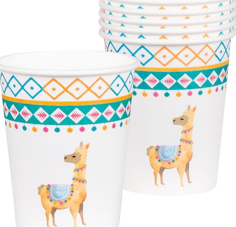 Lama Thema Party Bekers