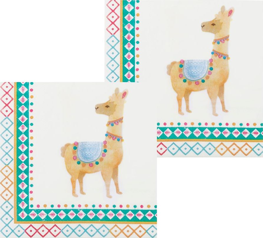 Lama Thema Party Servetten