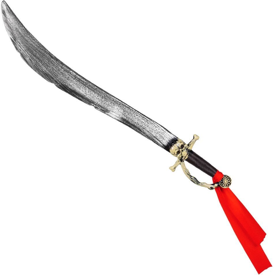 Lang piraten zwaard met rood lint