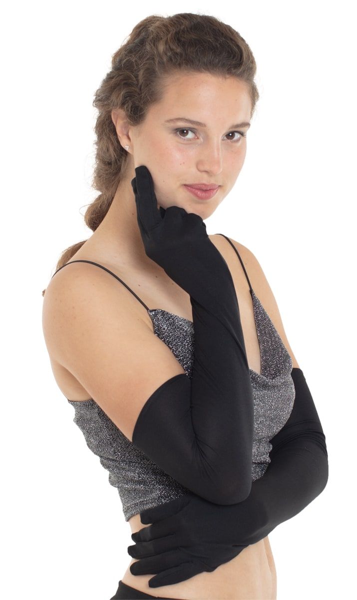 Lange Gala Handschoenen Zwart