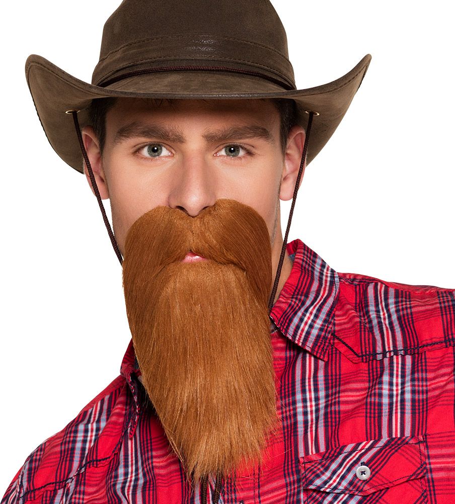 Lange hillbilly cowboy baard