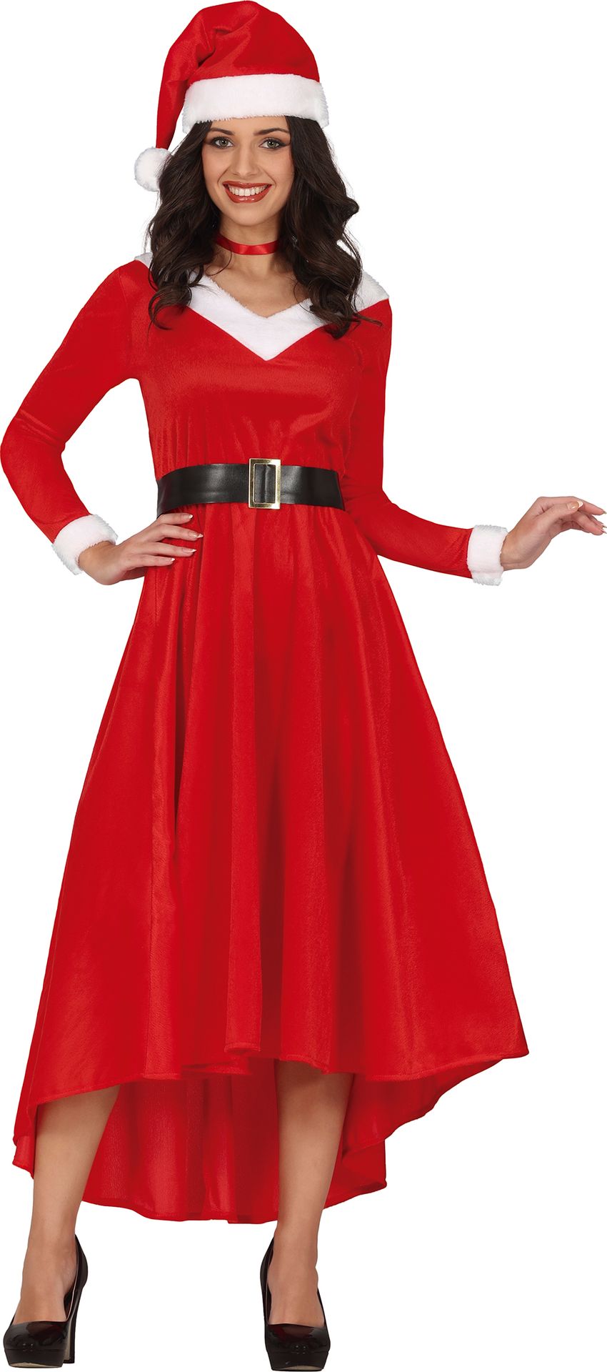 Lange Kerstvrouw Jurk Dames