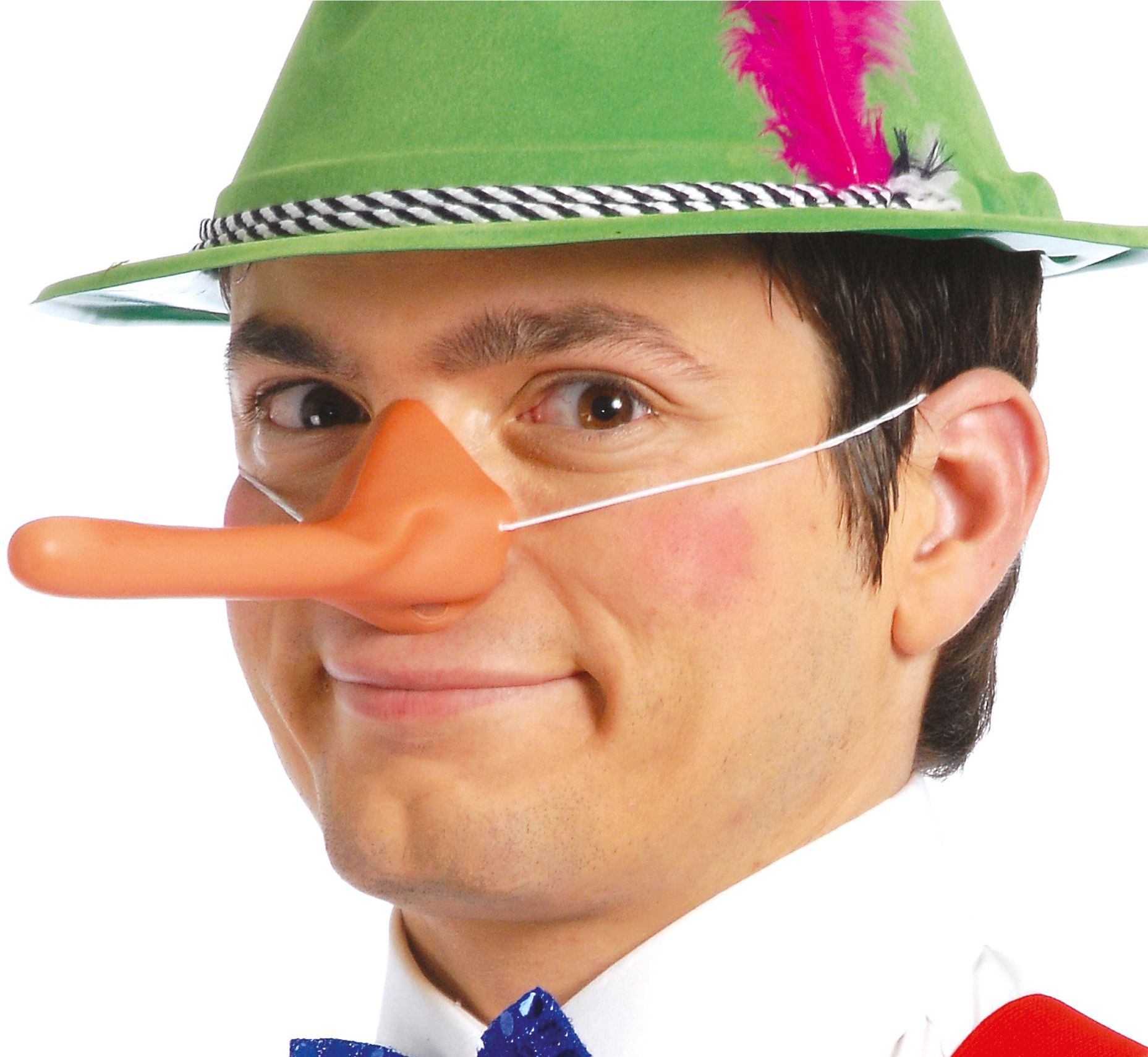 Lange Pinokkio neus met elastiek