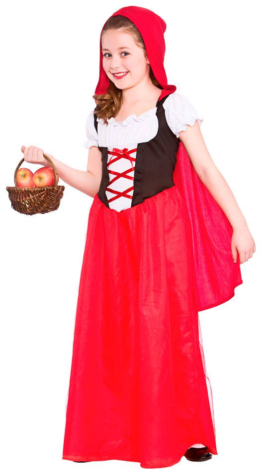Lange roodkapje jurk kind