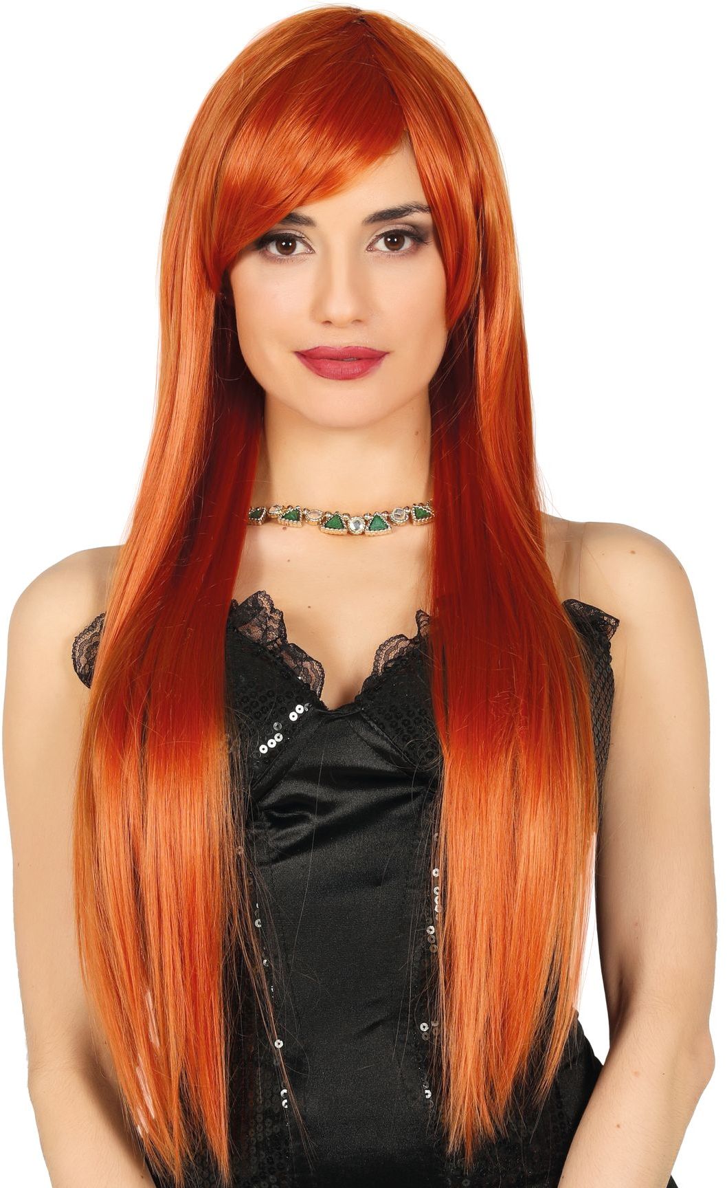 Lange Sammy Pruik Bruin