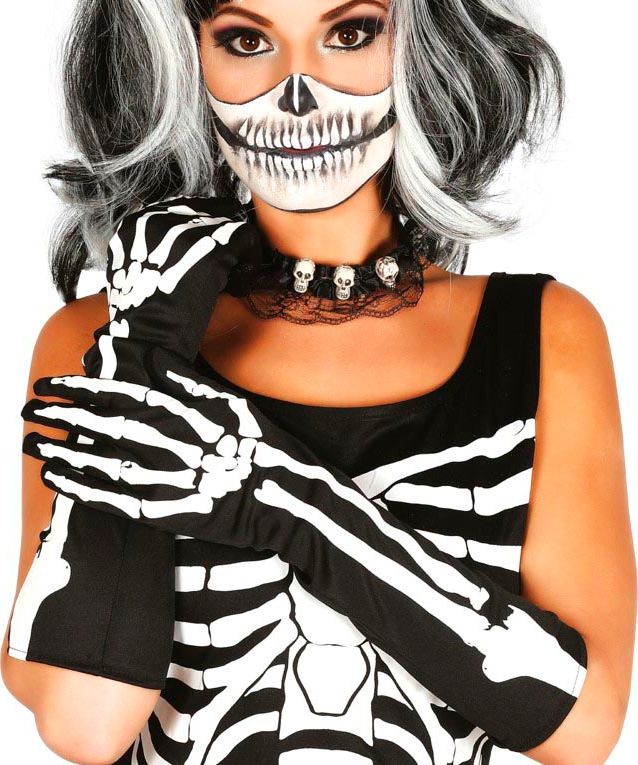 Lange Skelet Handschoenen