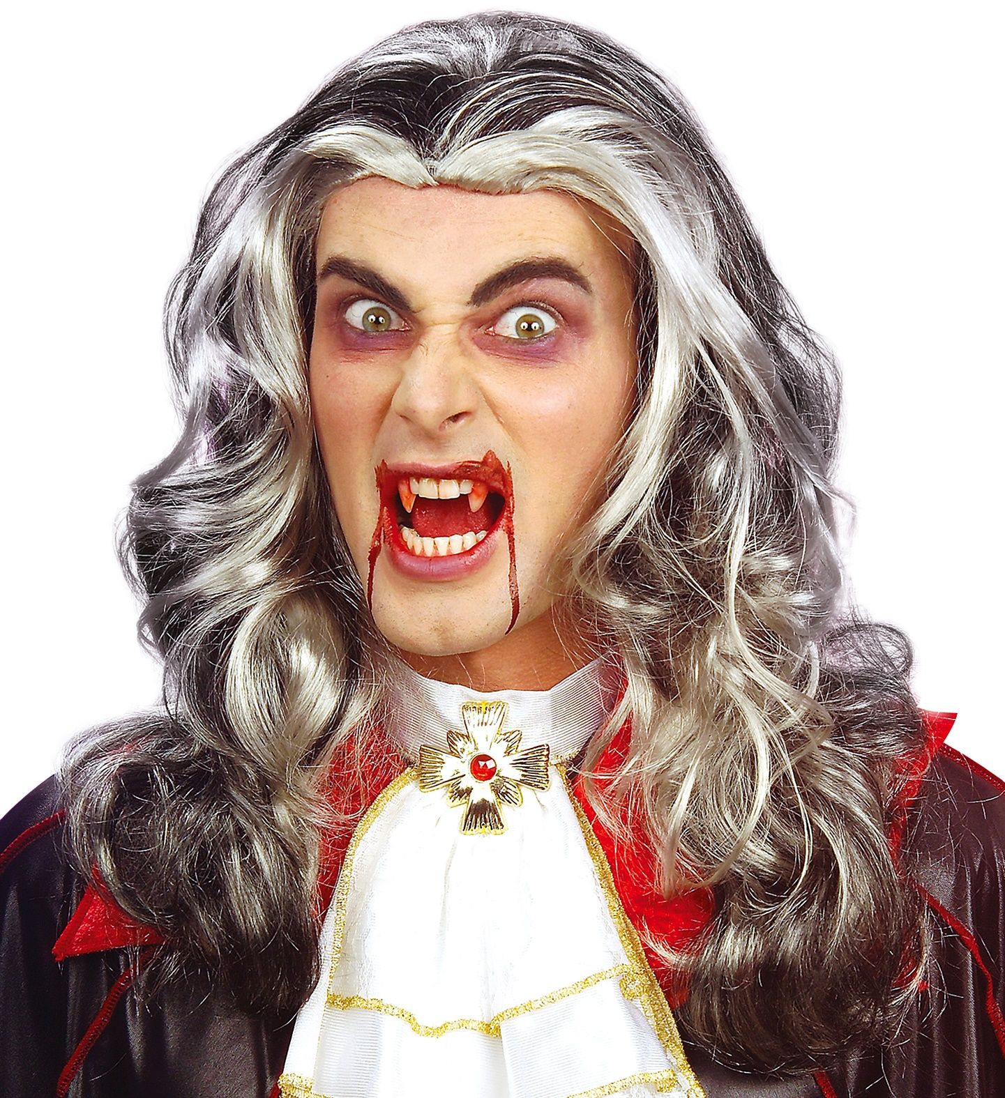 Lange Vampieren Pruik