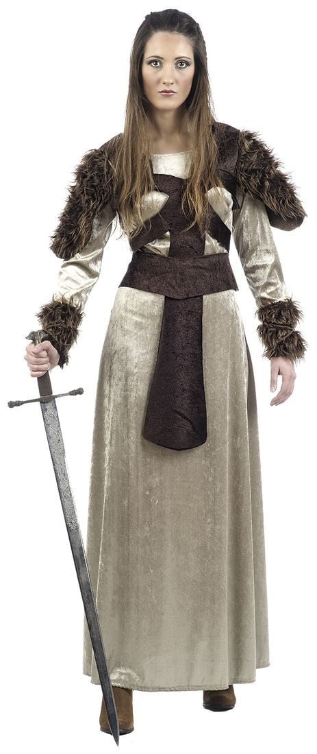 Lange vrouwelijke Viking jurk