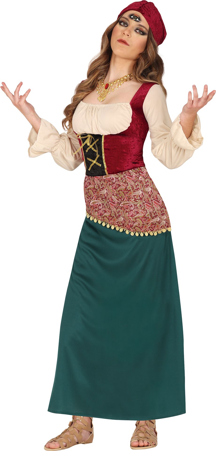 Lange Waarzegster Jurk Meisjes 14-16 Jaar