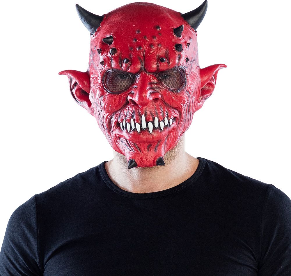 Latex Hoofdmasker Creepy Devil Halloween