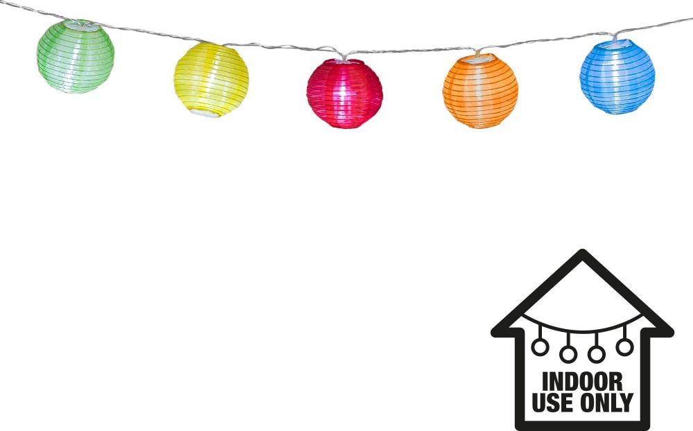 Led Lichtsnoer Lampionnen Hawaii Multikleur 185cm