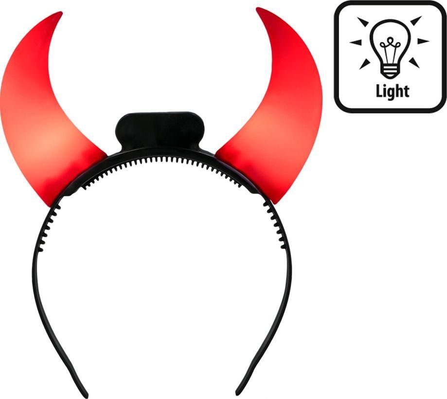 Led Verlichte Duivelhoorntjes Diadeem