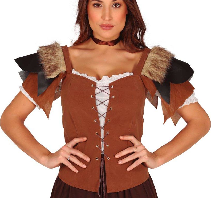 Leerlook Viking Vestje Dames