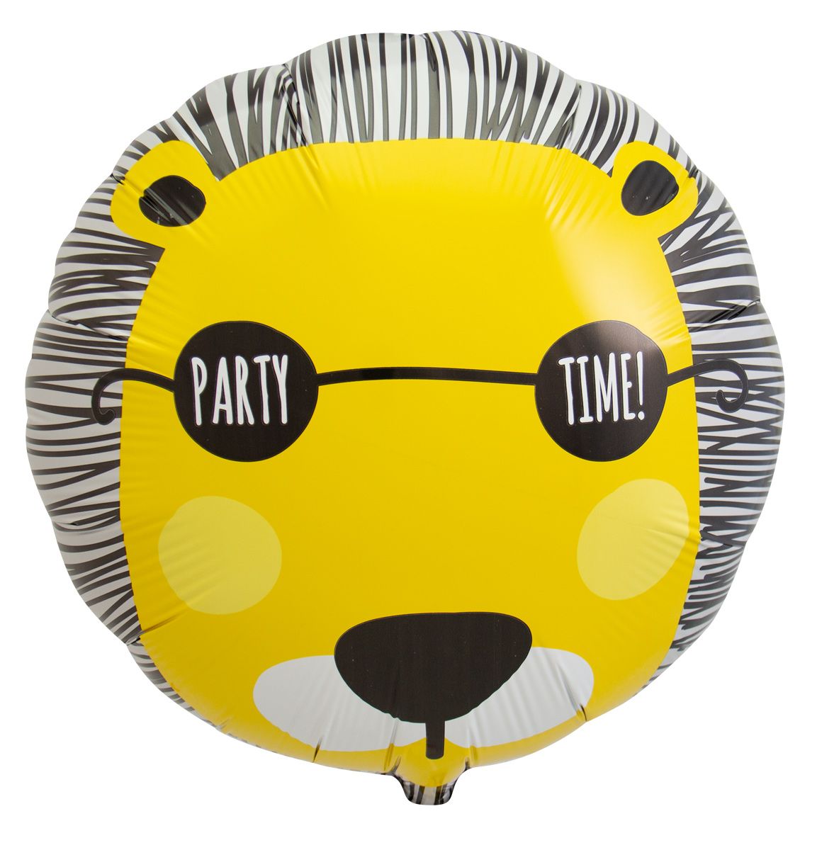 Leeuw party time folieballon
