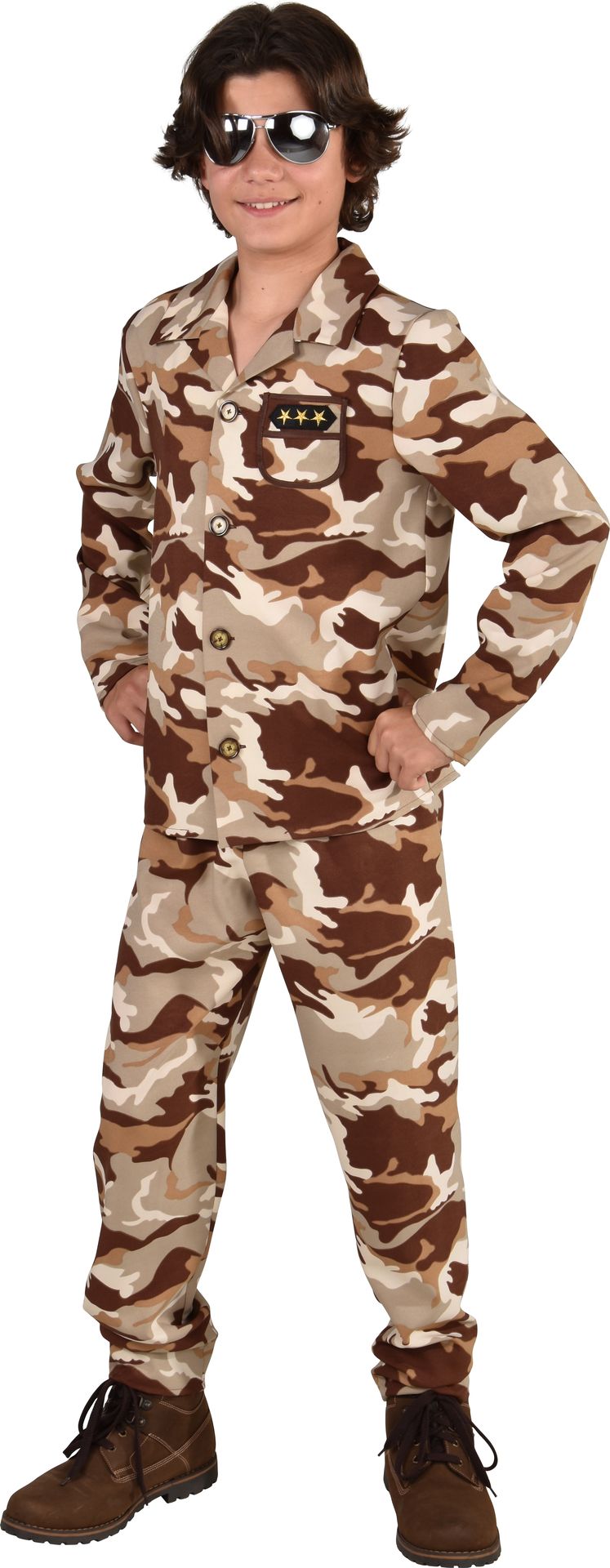 Leger Kostuum Bruin