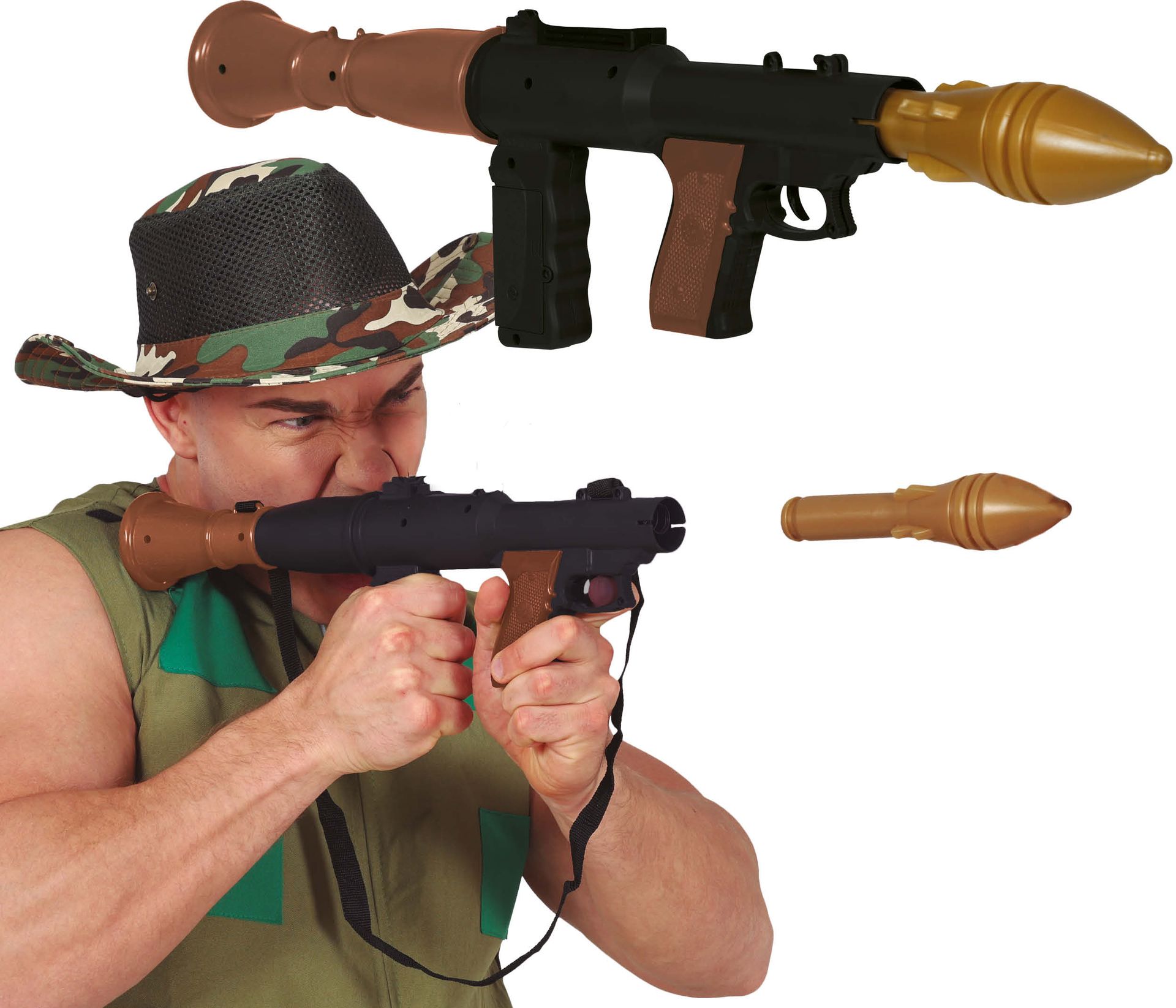 Leger Raketwerper met 2 Raketten