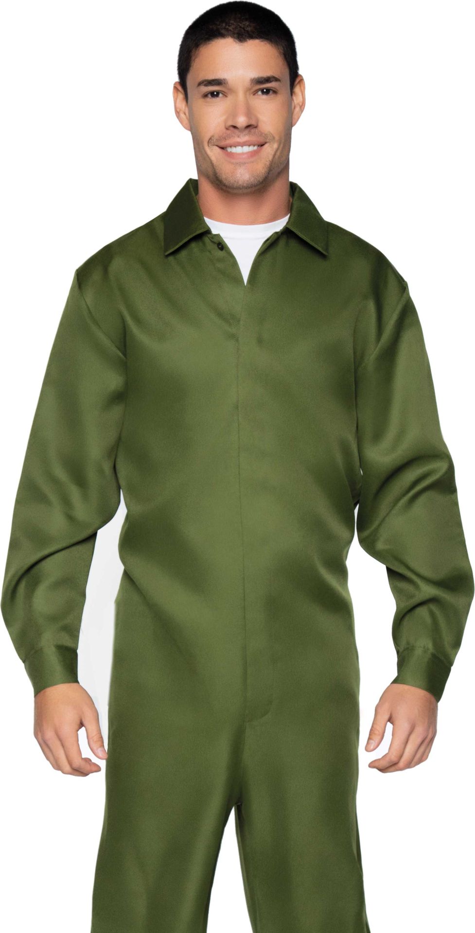 Legergroene Basic Overall Heren