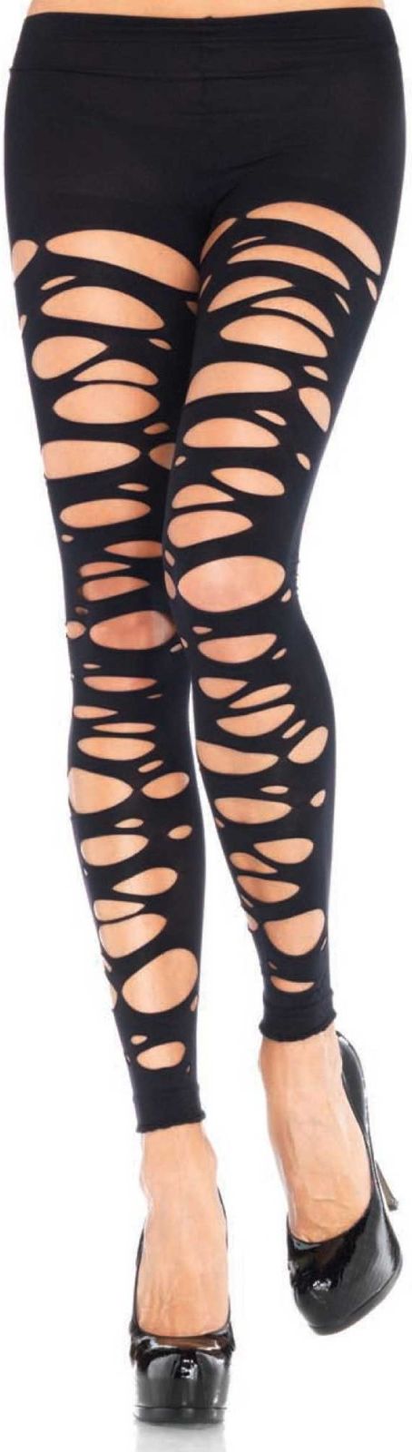 Legging Zwart met Gaten