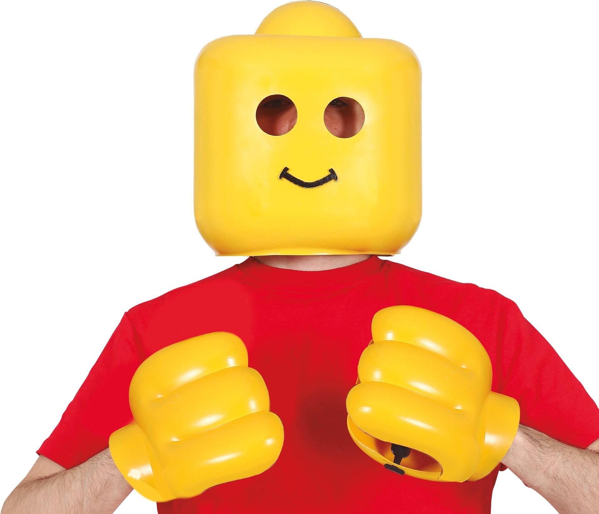 Lego Geel Masker en Handen Volwassenen