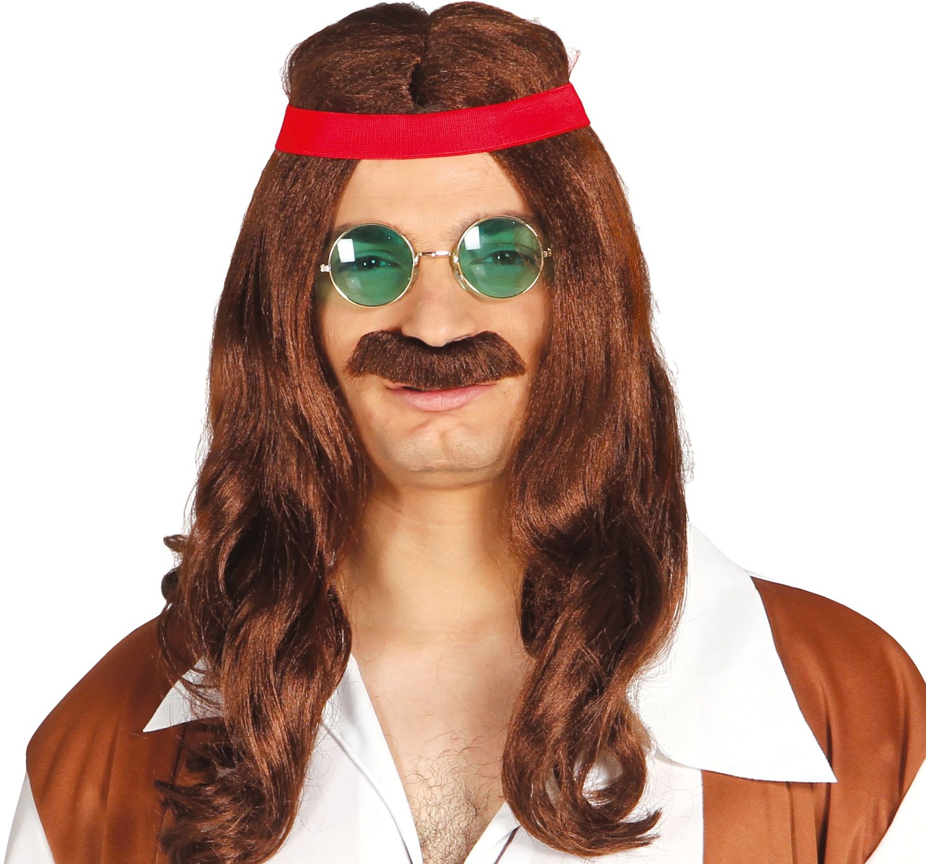 Lennon Hippie Pruik met Hoofdband