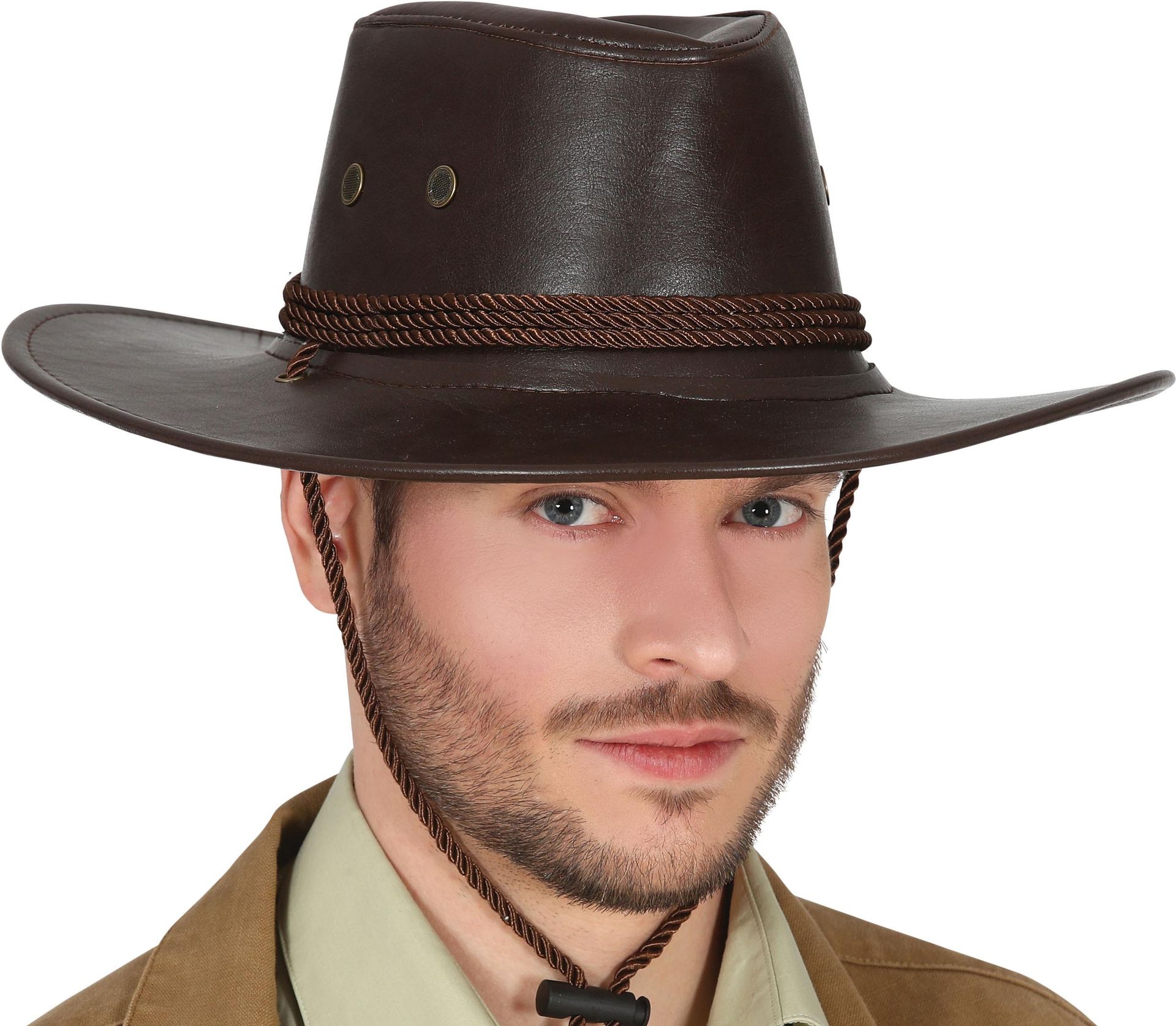 Leren Cowboyhoed Bruin