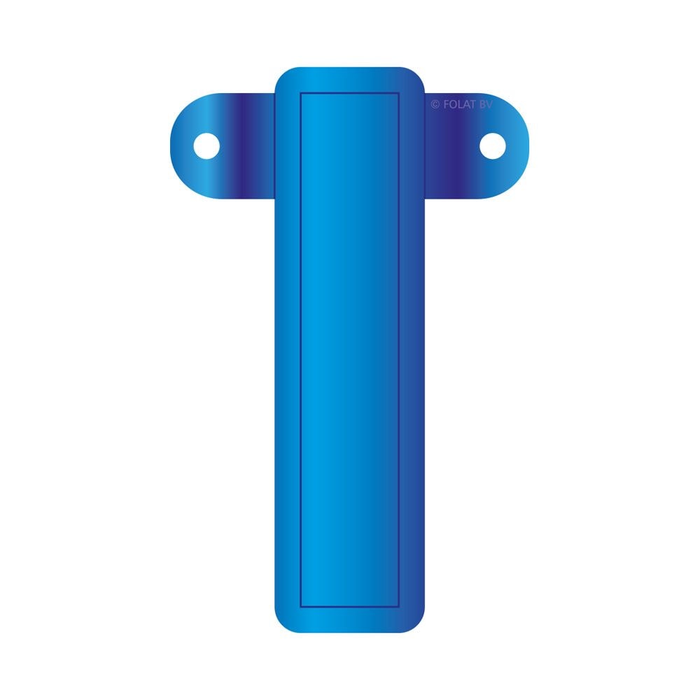 Letter I Banner Blauw