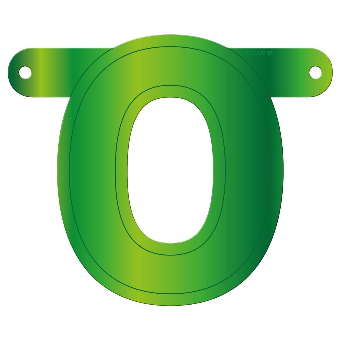 Letter O Banner Lime Groen