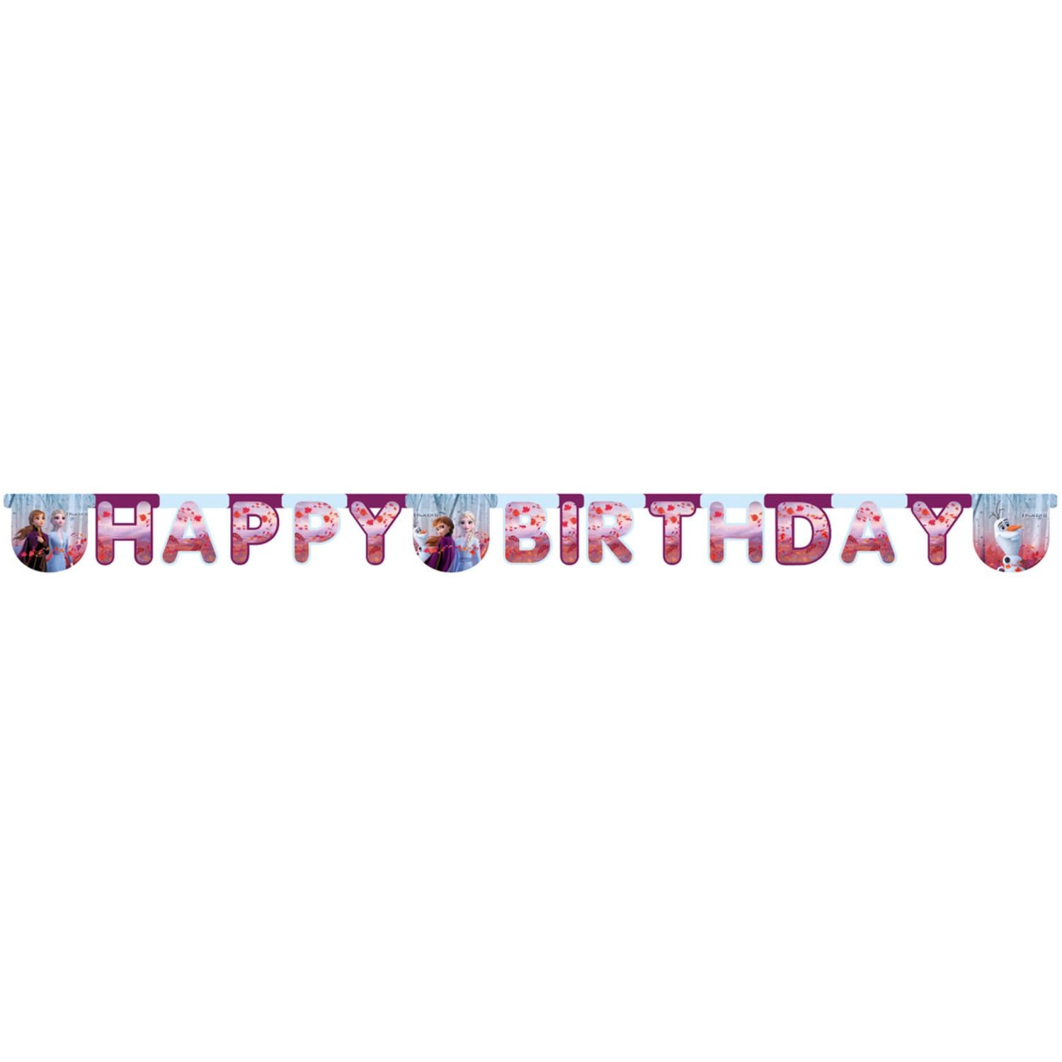 Letterslinger Frozen 2 Happy Birthday 2 Meter