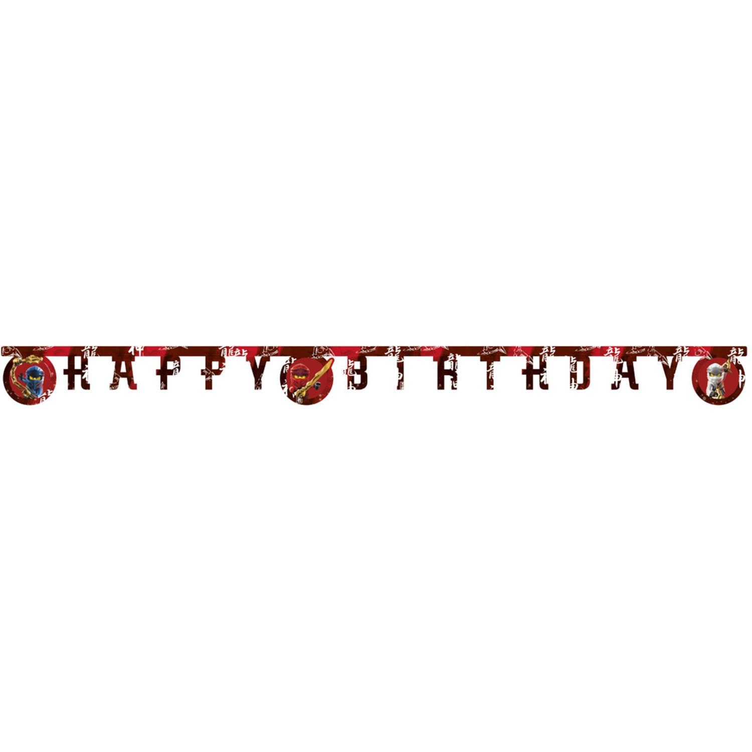 Letterslinger Lego Ninjago Happy Birthday 2 Meter