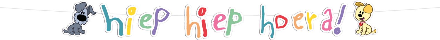 Letterslinger Woezel & Pip Verjaardag 2 Meter