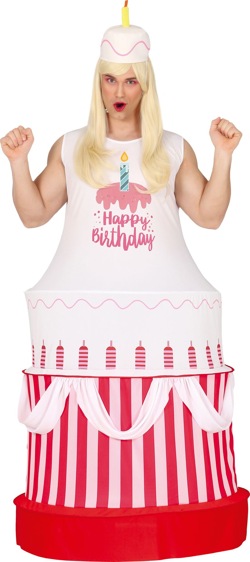 Levensechte Verjaardagstaart Kostuum