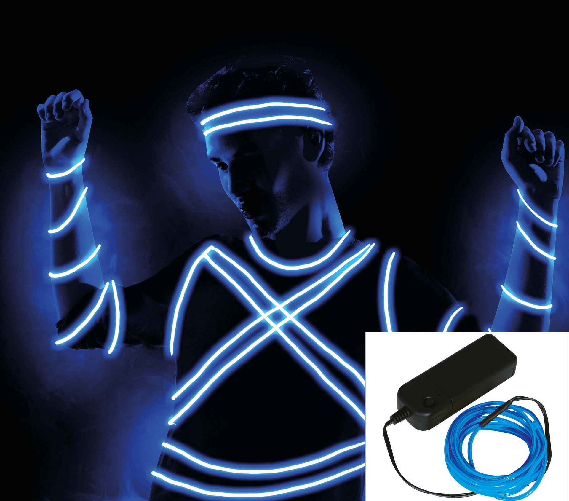 Lichaam Led Verlichting Slinger Blauw 5 Meter