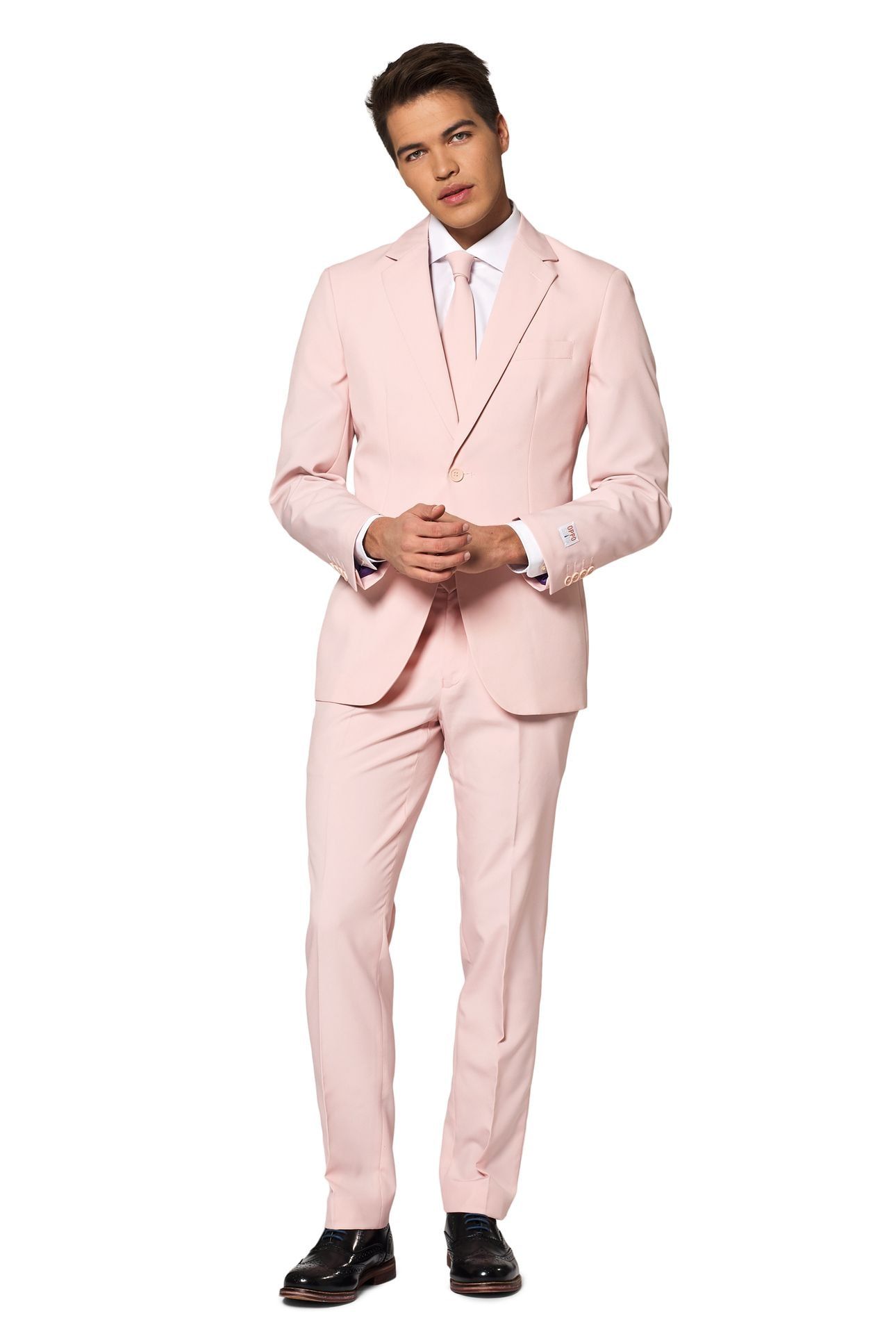 Licht Roze Opposuits Kostuum