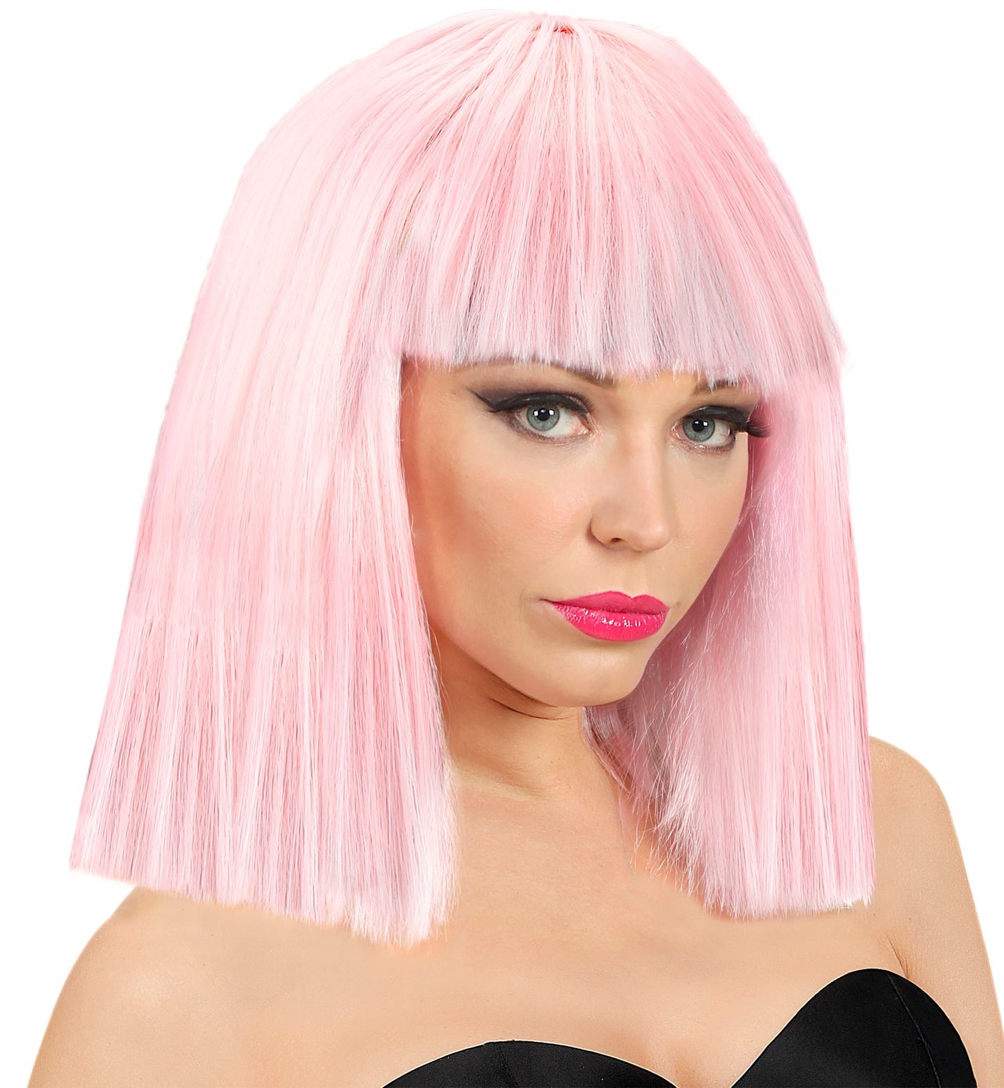 Licht Roze Showgirl Pruik