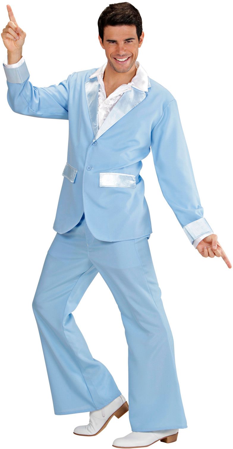 Lichtblauw Disco Kostuum