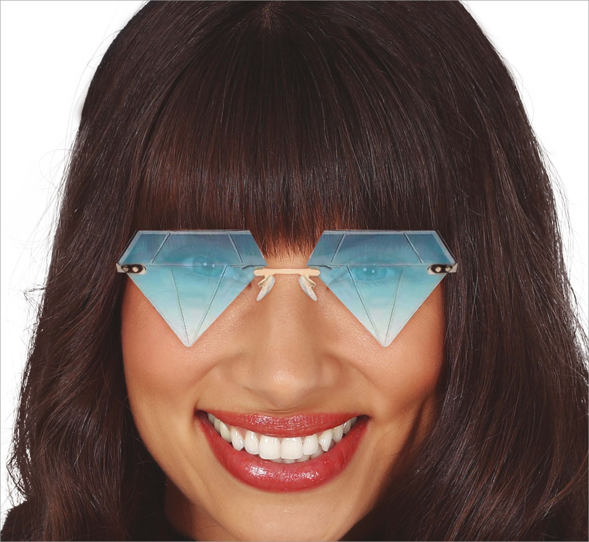 Lichtblauwe Diamant Bril