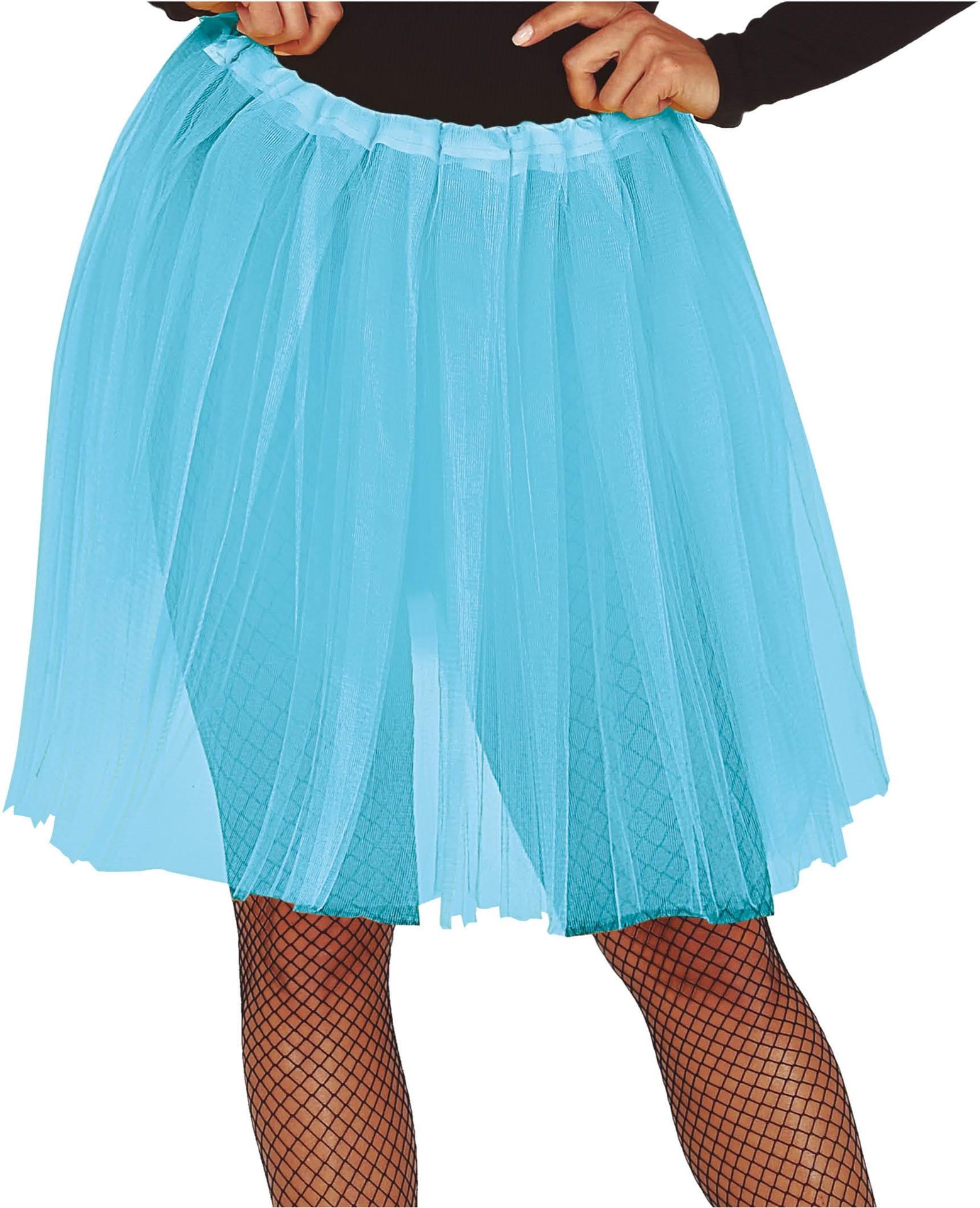 Lichtblauwe Lange Tutu Dames 60cm