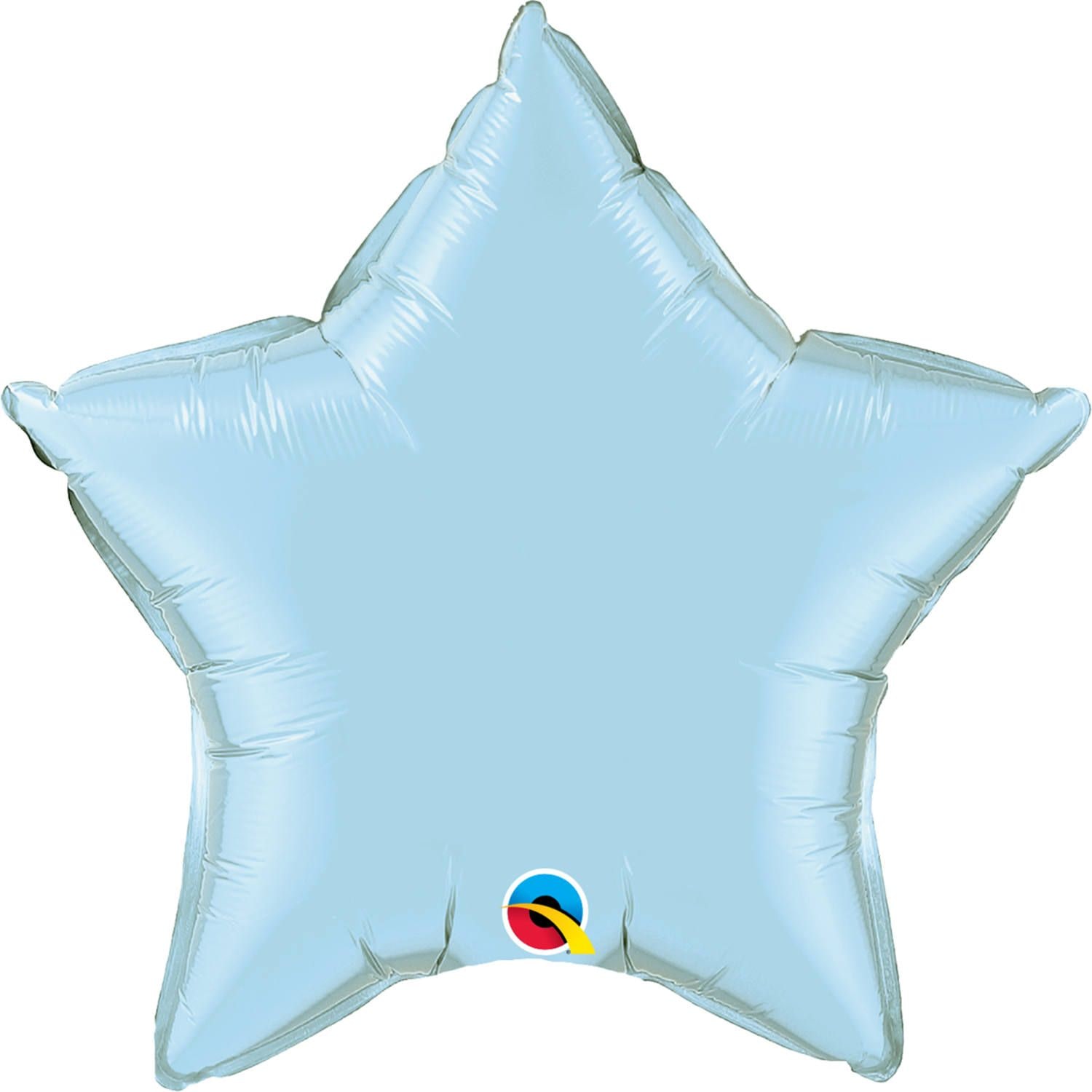 Lichtblauwe Ster Folieballon Baby