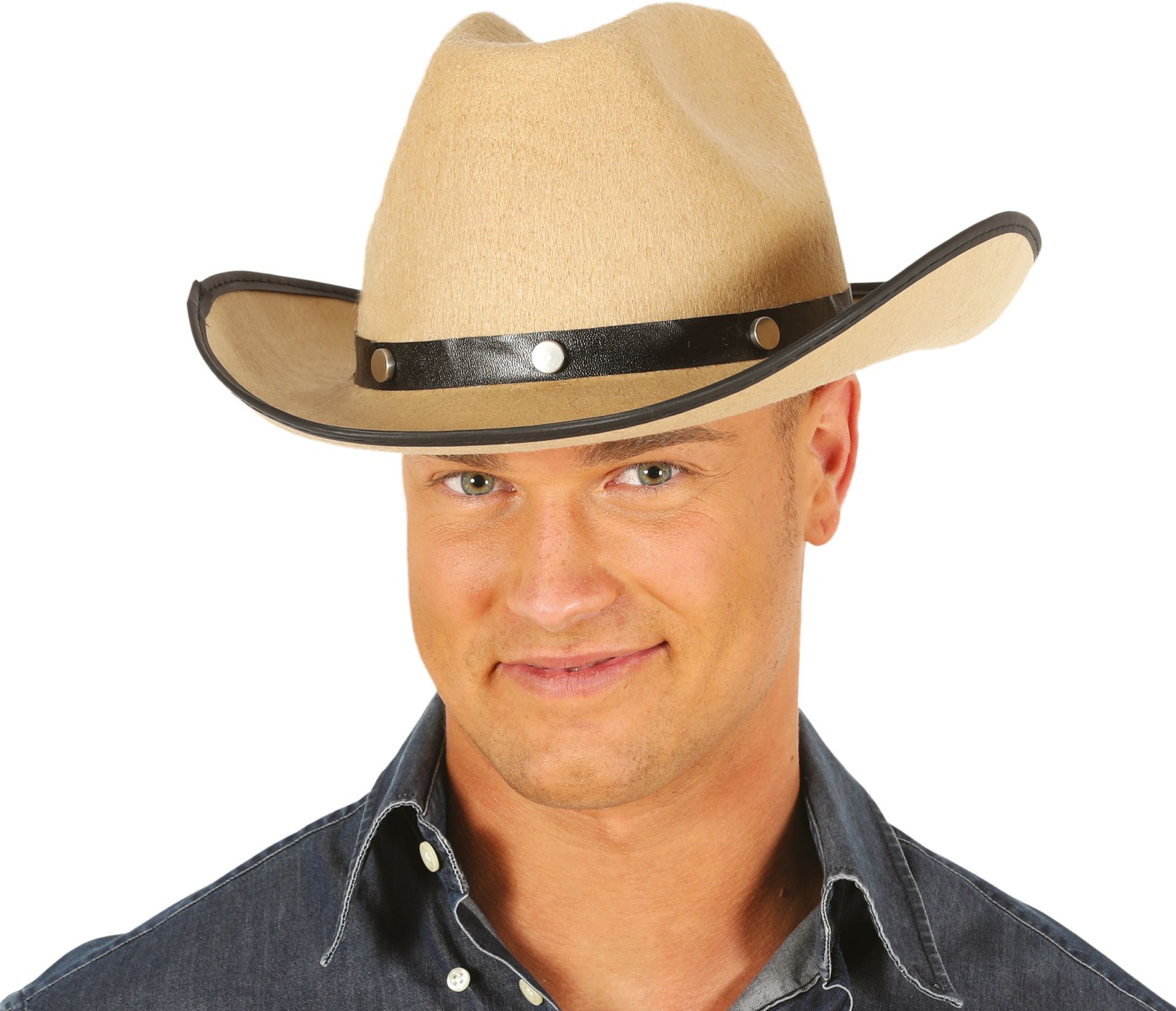 Lichtbruine Cowboyhoed Vilt