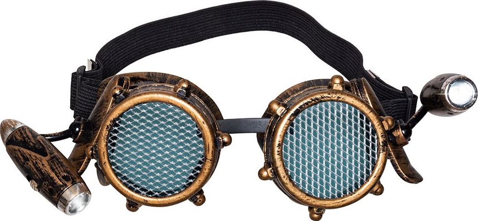 Lichtgevende Shinepunk Steampunk Bril