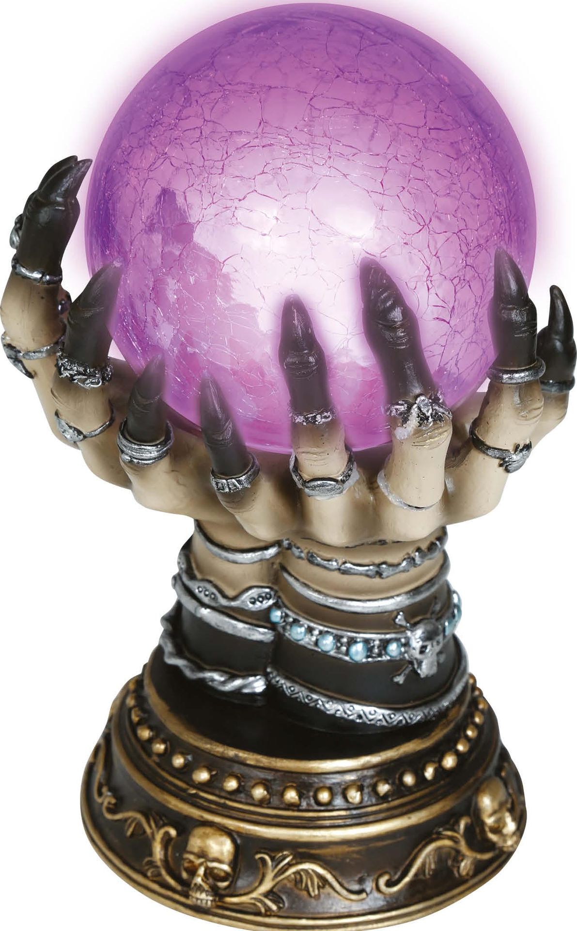 Lichtgevende Waarzeggers Bol met Hand Decoratie