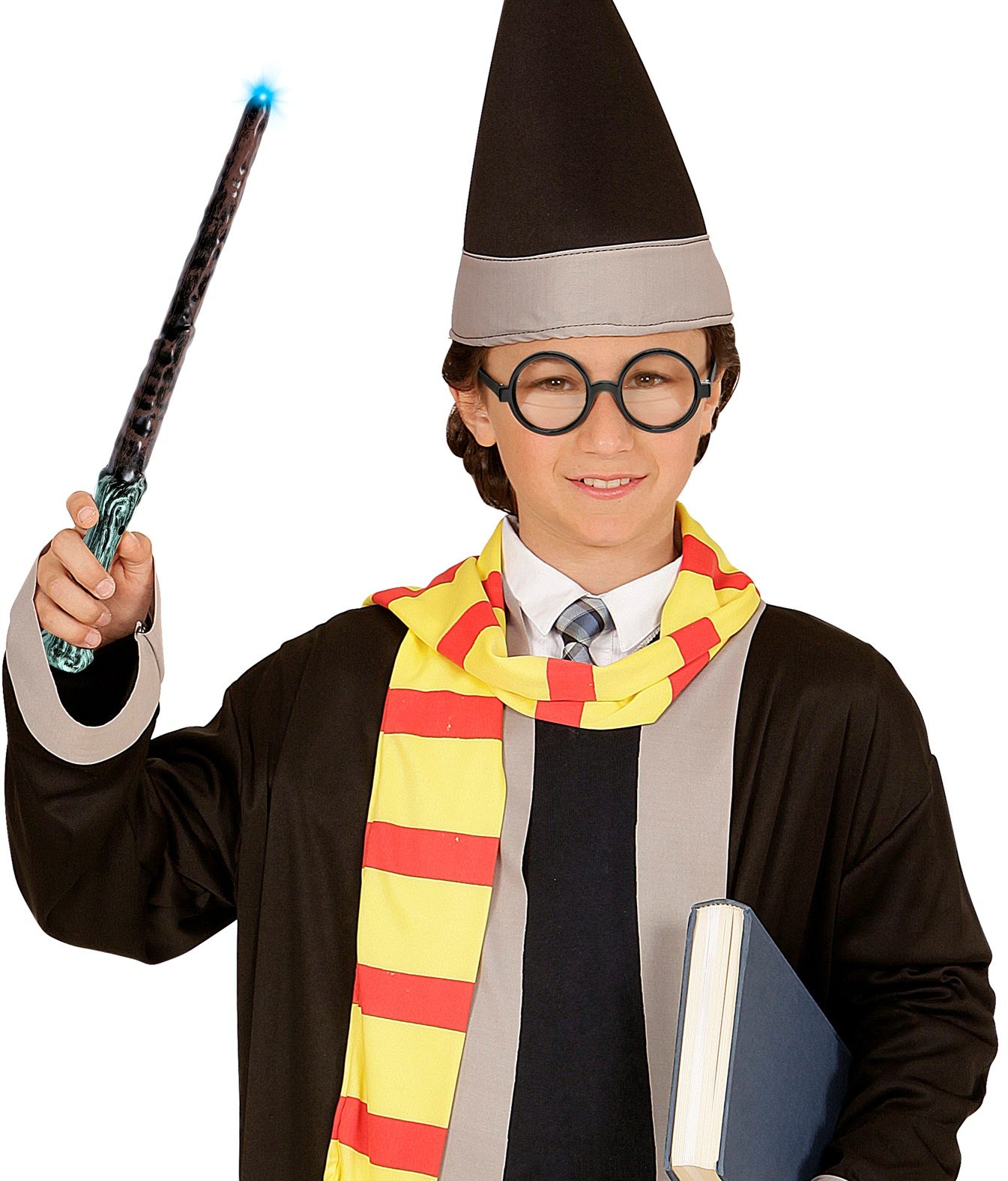 Lichtgevende Zwarte Toverstaf met Geluid