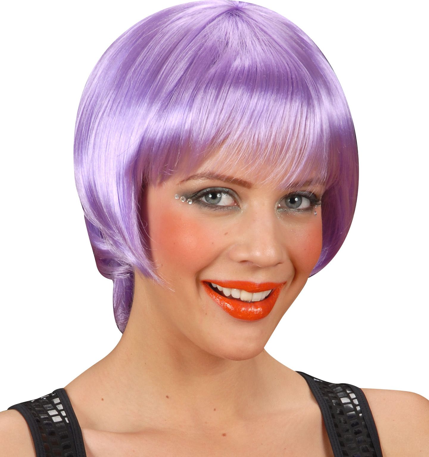Lichtpaarse Rave Pruik